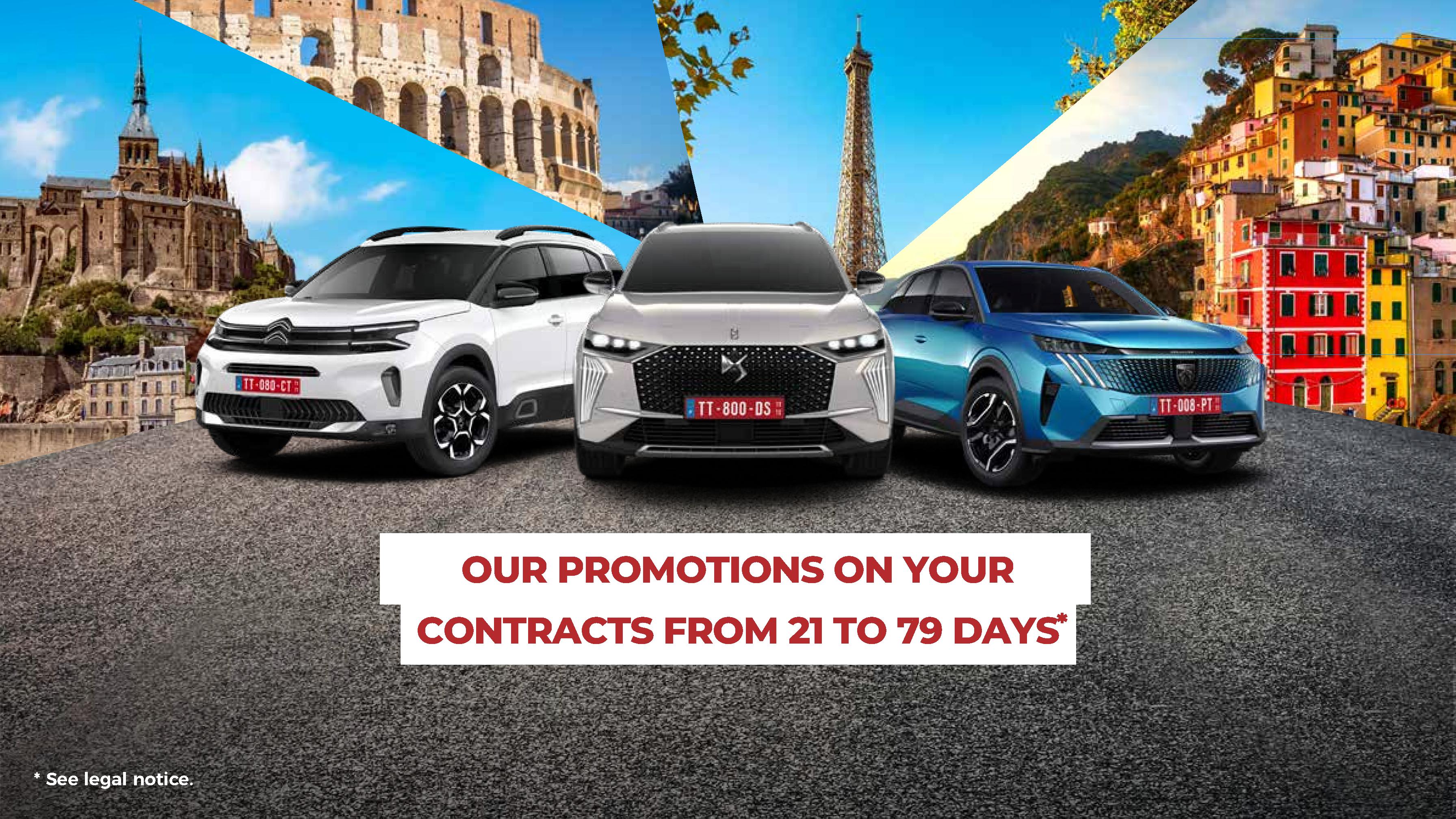 For a delivery from May 1st, 2025 to December 31st, 2025, 250€ off on your contracts from 21 to 79 days